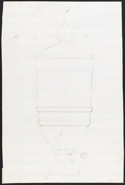 Vase Bachelier à anses et à couronnes