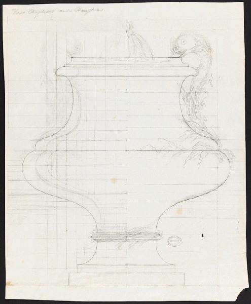 Vase Duplessis, anses dauphins