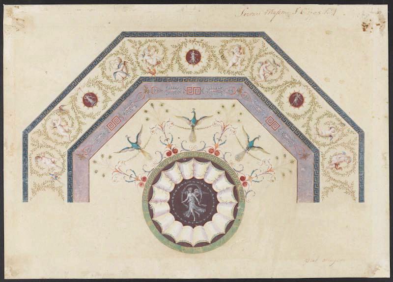 Plat octogonal du service Arabesque dit 'Masson'