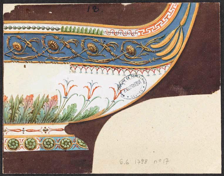 Service Arabesque dit 'Masson' : Motif décoratif