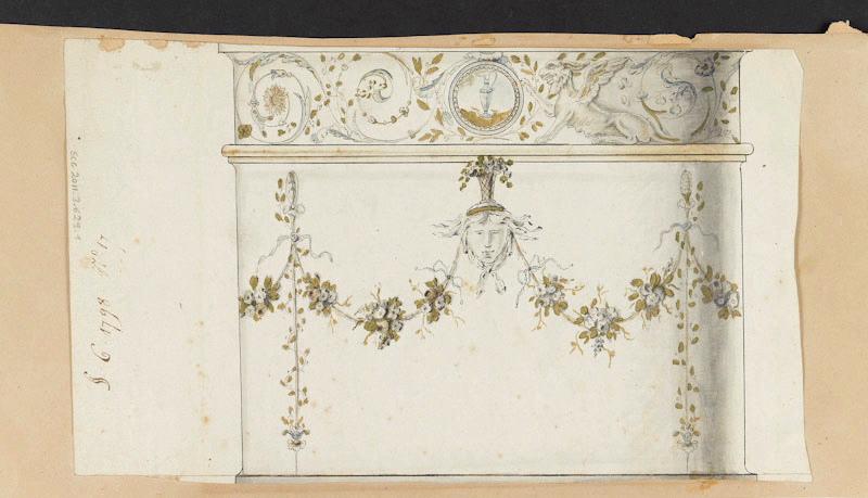 Motif décoratif du service Arabesque dit 'Masson'