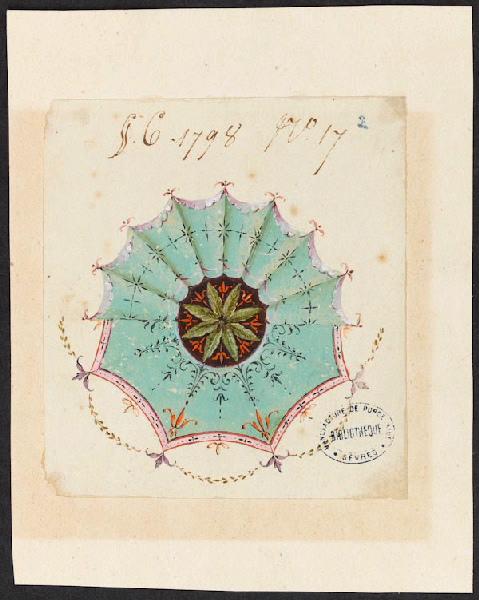 Service Arabesque dit 'Masson' : Motif décoratif