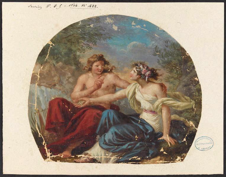 Elément décoratif : Apollon et la Sibylle de Cumes