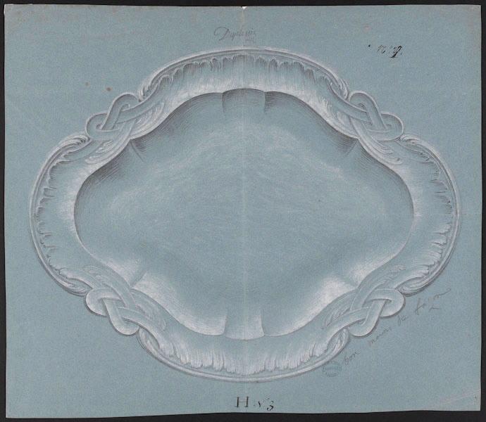 Plat à hors-d'oeuvre à rubans