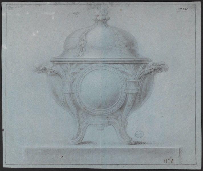 Soupière à épis d'or