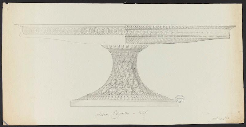 Plateau Régnier à reliefs (Déjeuner Régnier à reliefs)