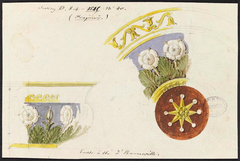 Eléments décoratifs [Tasse d'Hancarville et soucoupe]