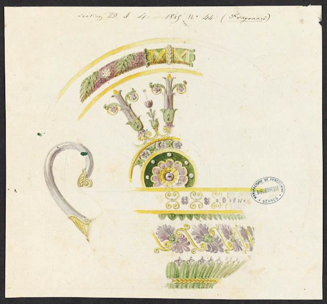 Eléments décoratifs [Tasse d'Hancarville et soucoupe]