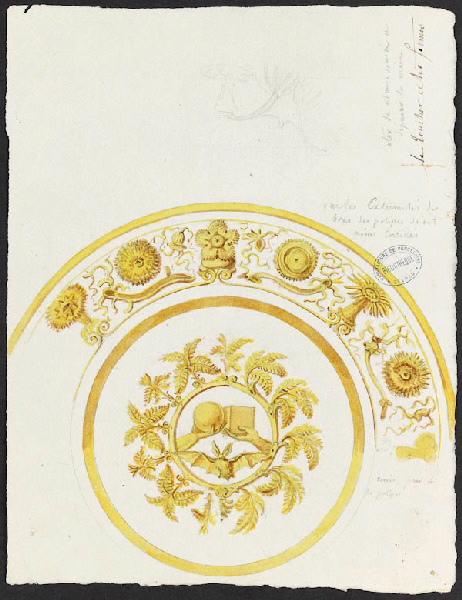 Éléments décoratifs [Soucoupe du Déjeuner des Cinq Sens] ; Le Toucher et les formes