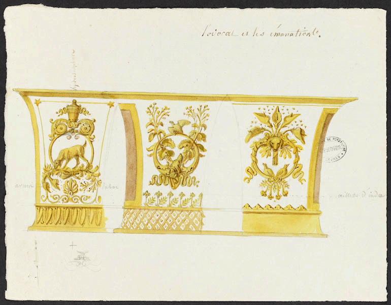 Eléments décoratifs [Tasse du Déjeuner des Cinq Sens] ; L'Odorat et les émanations