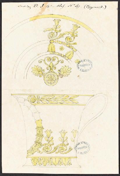 Eléments décoratifs [Tasse jasmin et soucoupe]