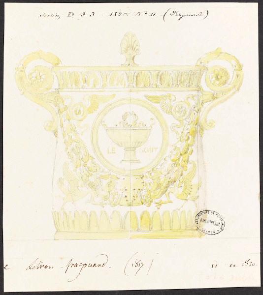 Pot à sucre litron Fragonard de 1817