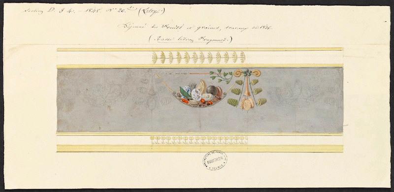 Éléments décoratifs [Tasse litron Fragonard du Déjeuner des Fruits et des Graines]