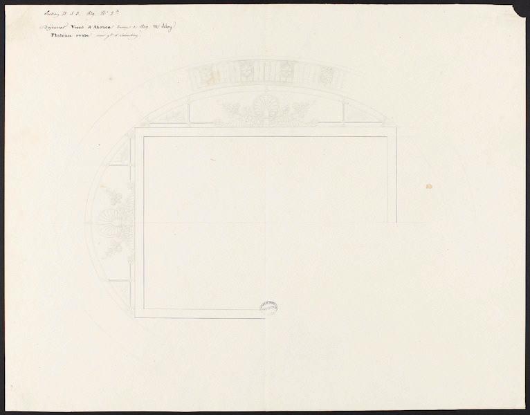 Éléments décoratifs [Plateau ovale du Déjeuner des vues d'Alsace]