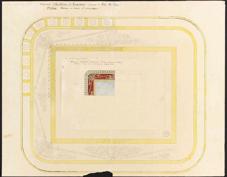 Éléments décoratifs [Plateau du Déjeuner de l'apothéose d'Anacréon]