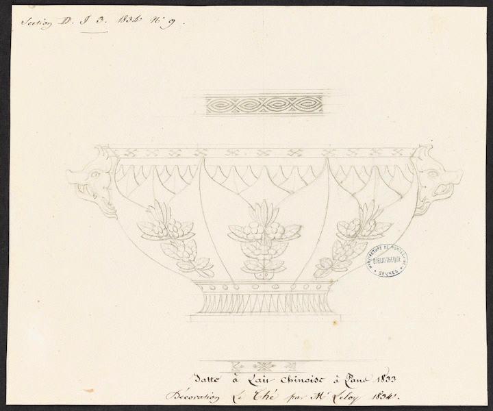 Jatte à lait chinoise à pans du Déjeuner Le Thé