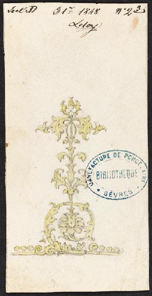 Élément décoratif [Ornement du Déjeuner des Vues du château de Neuilly et portraits de la famille royale]