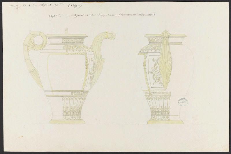 Cafetière campanienne Fragonard du Déjeuner La Vie d'un Arabe