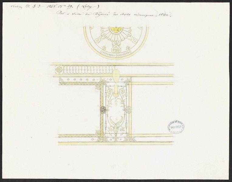 Éléments décoratifs [Pot à sucre du Déjeuner des Arts céramique]