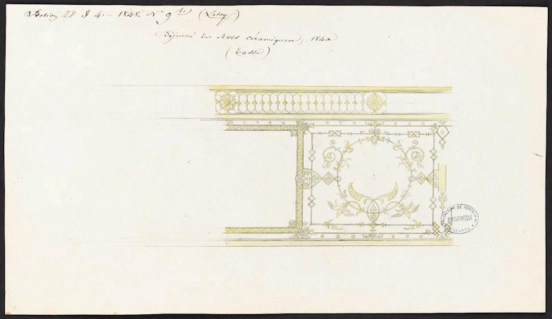 Élément décoratif [Tasse du Déjeuner des Arts céramique]