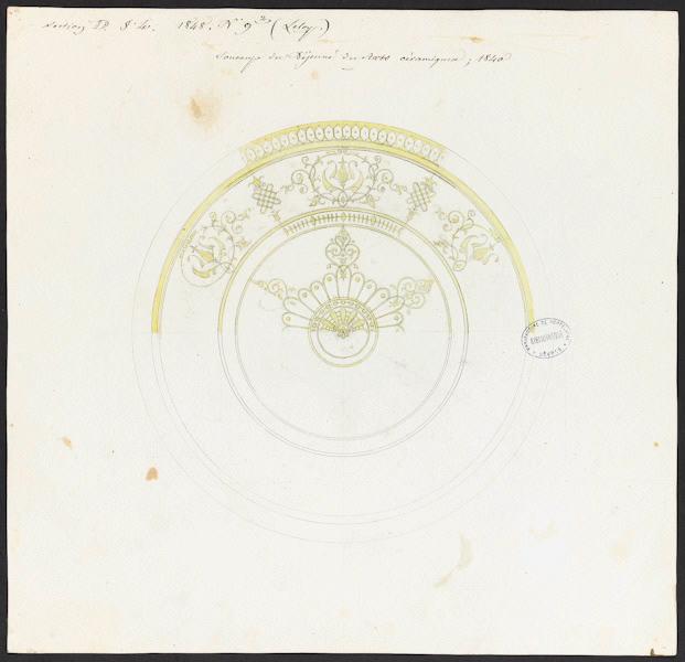 Éléments décoratifs [Soucoupe du Déjeuner des Arts céramique]