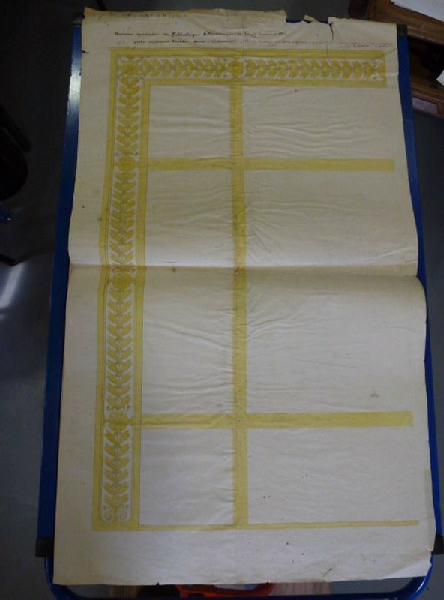 Bureau secrétaire dit Bibliothèque Littéraire[Dessin pour les bronzes]