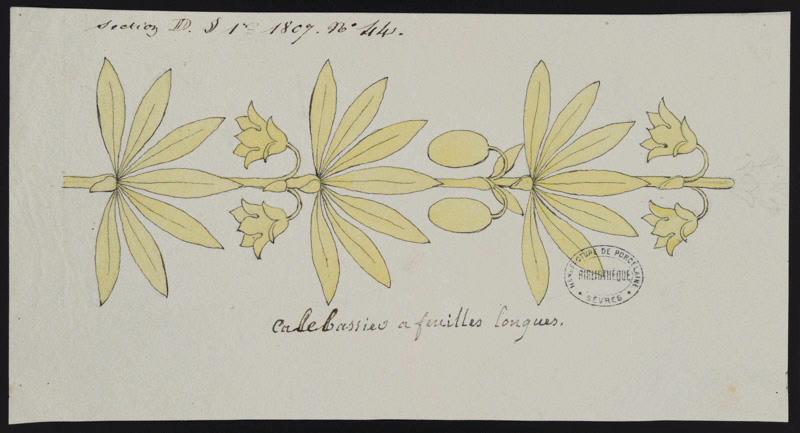 Eléments décoratifs [Ornement, frise fleurs]