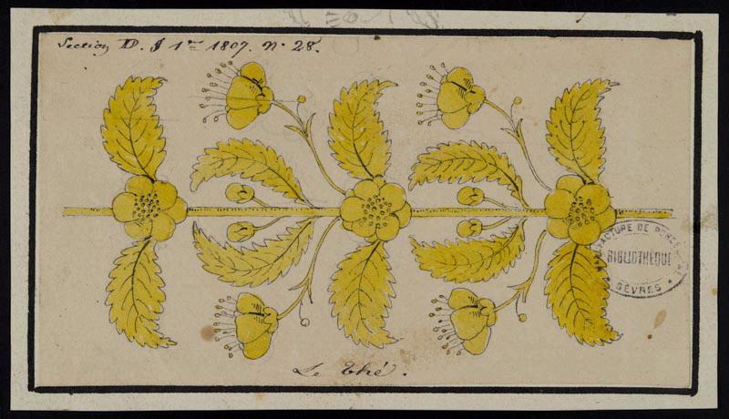 Eléments décoratifs [Ornement, frise fleurs]