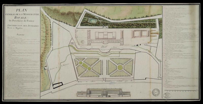 Plan général de la Manufacture royale de porcelaine de Sèvres