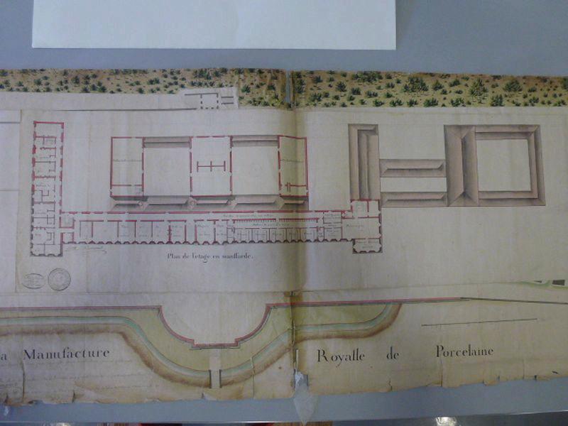 Plan de la Manufacture royale de porcelaine de Sèvres