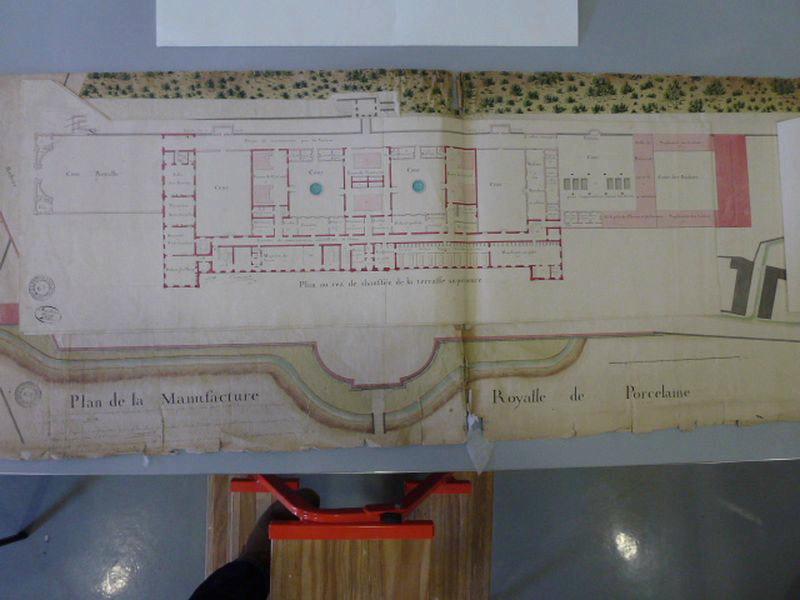 Plan de la Manufacture royale de porcelaine de Sèvres