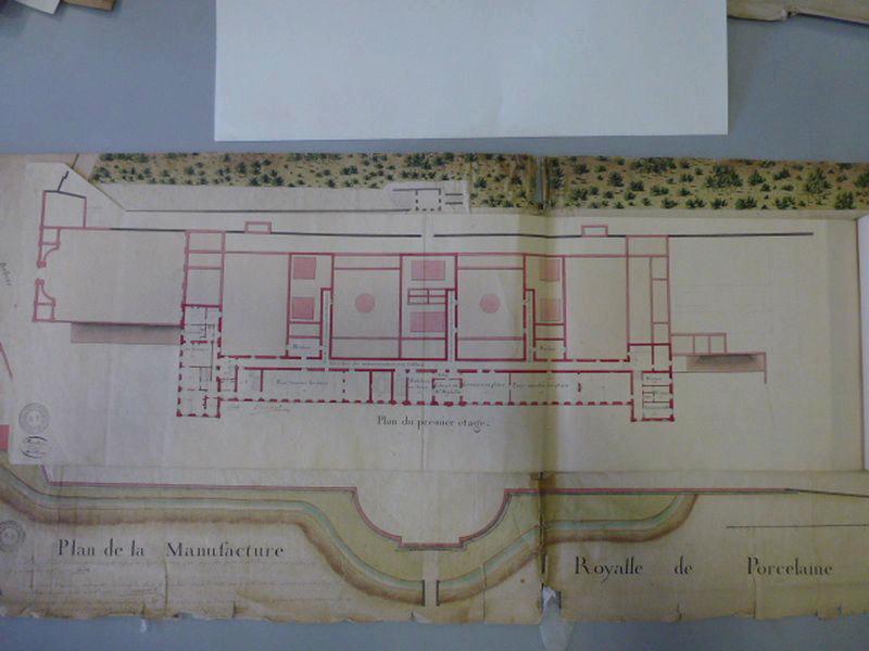 Plan de la Manufacture royale de porcelaine de Sèvres