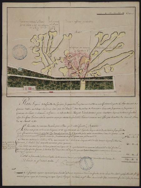 Plan des carrières joignant la Manufacture royale de porcelaine de Sèvres