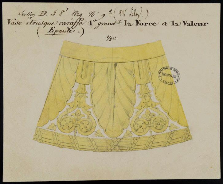 Élément décoratif [Vase étrusque carafe 1ère grandeur]