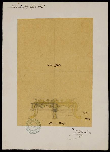 Elément décoratif [Pied en bronze pour petite jatte]