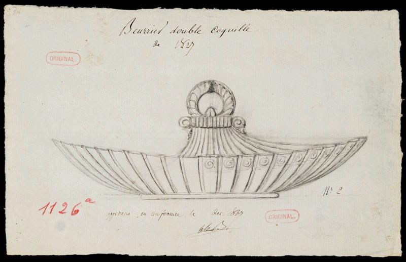 Beurrier double à coquille