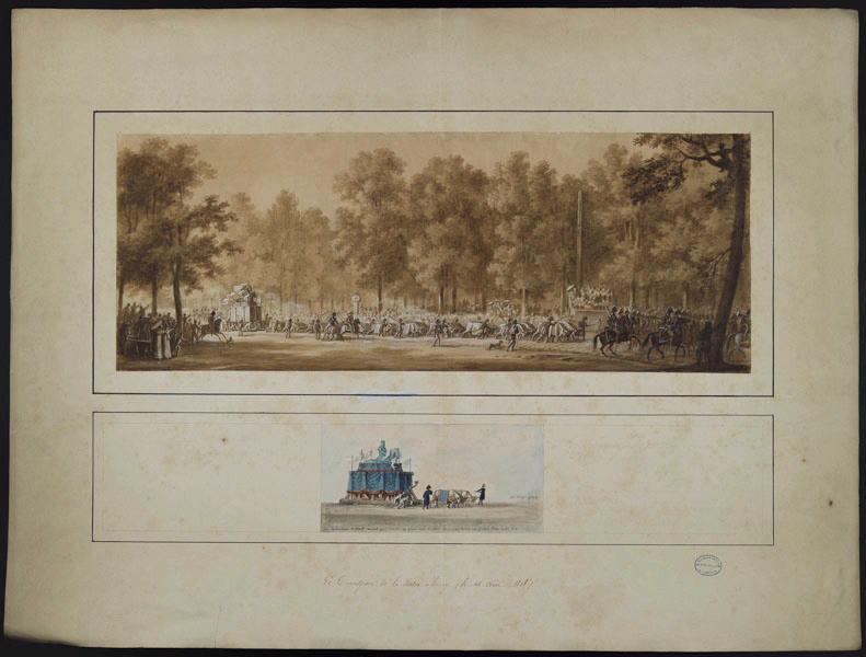 Le transport de la statue d'Henri IV