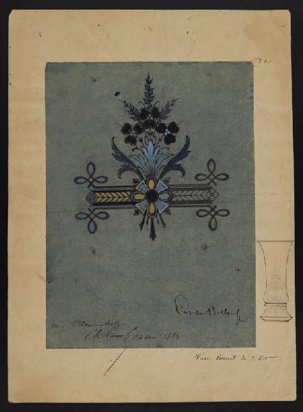 Elément décoratif [Vase cornet]