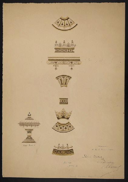 Eléments décoratifs [Coupe Henri II]