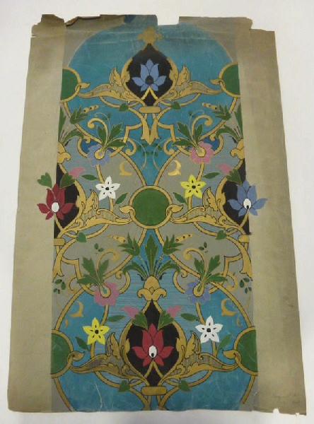 Eléments décoratifs [Dessin d'étoffe pour soierie]