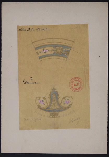 Elément décoratif [Plateau à gâteaux du service N°4]