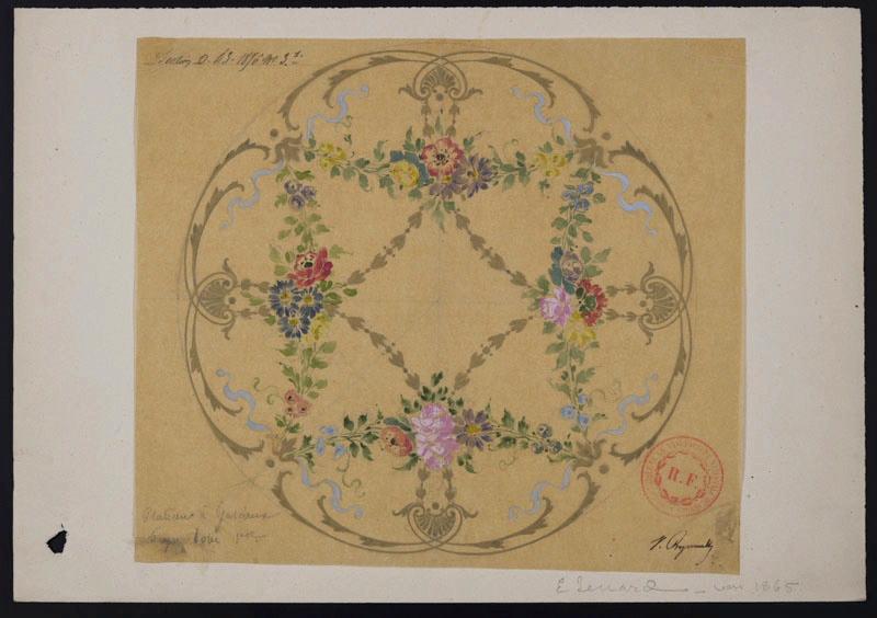 Plat à gâteaux du service Peyre lobé