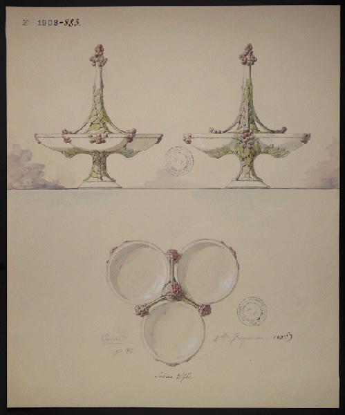 Salière triple (poivre)