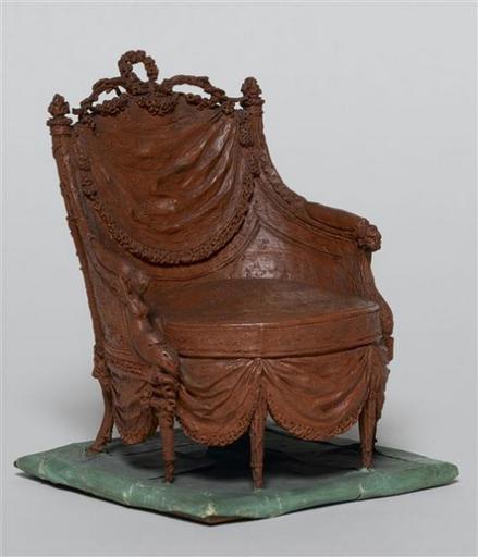 Maquette du fauteuil en bergère pour le Pavillon du Belvédère