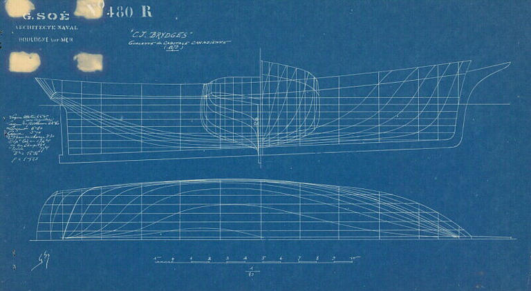 C.J. Brydges, goélette de cabotage canadienne,1873
