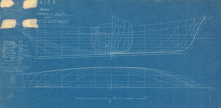 Forbin, goélette de cabotage de 127 tx brut, 1913