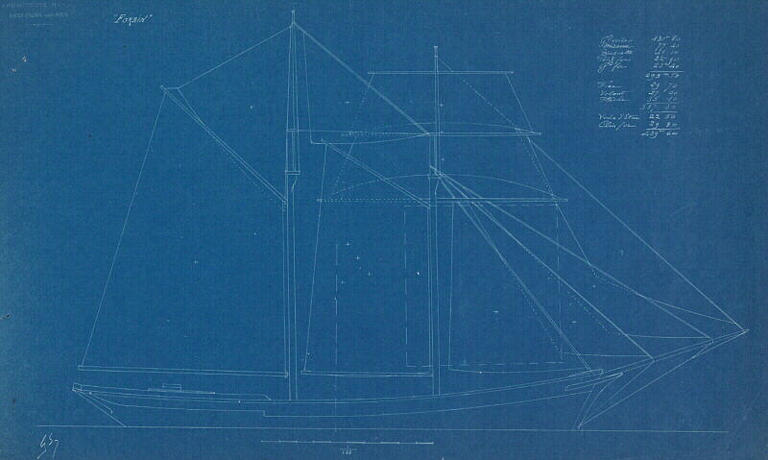 Forbin, goélette de cabotage de 127 tx brut, 1913