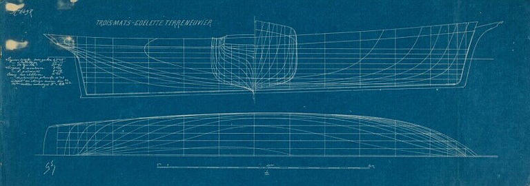 Trois-mâts goélette terre-neuvier