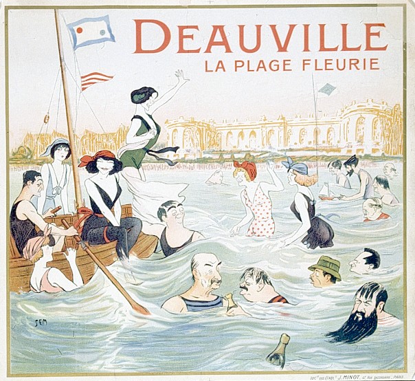 Deauville, la plage fleurie