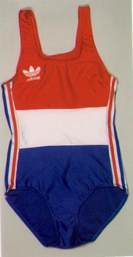 Justaucorps de marque Adidas de Marie-José Pérec lors des championnats du monde d'athlétisme de 1991 à Tokyo